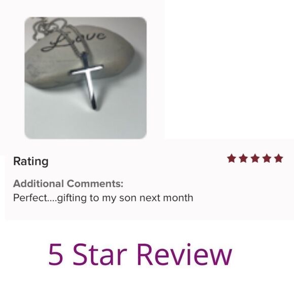 ✨NEW Men’s Silver Cross Necklace✨ - Picture 7 of 9